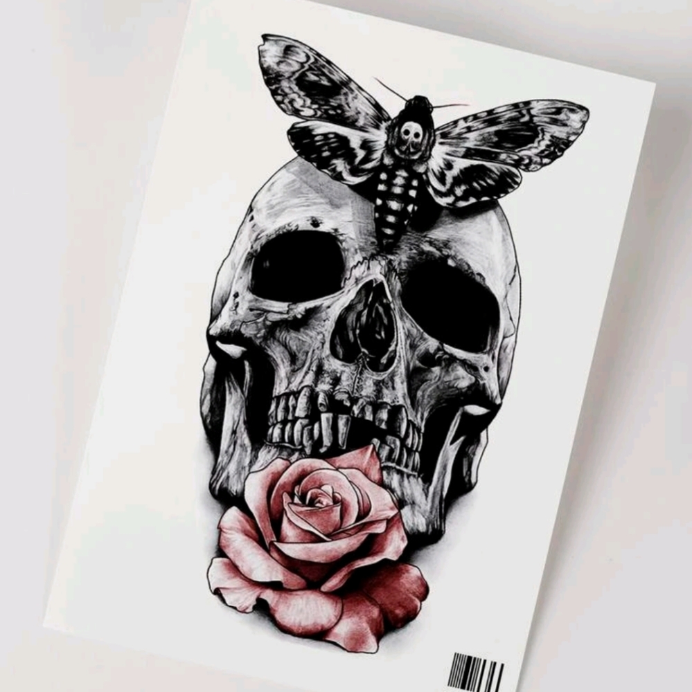 🍉5 for $25* 7" Skull Tattoo